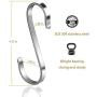 S-Shaped Hooks Heavy Duty 6 Packs,304 Stainless Steel Hook,Multi-Functional Flat Hook,S Hook,Hooks Closet,Hooks Plants,Hooks for Hanging Pot,Pan,Cups, Plants,Bags, Jeans,Towels(6, XX-Large)