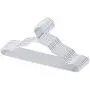 Jiede Premium Clothes Hangers Metal Suit Hanger for Closet Space Saving Made of Aluminum Alloy, 10 Pack, Silver