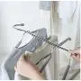 2pcs Multi Blouse Shirt Tree Hanger 5 Layer Non-Slip Clothes Rack Hanging Wardrobe Closet Holder Storage Organizer