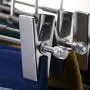 Koobay 20Pack 11.8" Sliver Aluminium Hangers Stainless Bottom Adjustable Clips Pants Skirt Trousers Clothes Metal Hangers Koobay 20Pack 11.8" Sliver Aluminium Hangers Stainless Bottom Adjustable Clips Pants Skirt Trousers Clothes Metal Hangers