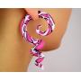 Leopard Earrings Leopard Print Ear Piercings Animal Ear Gauges Plugs Fake Gauge Earrings Faux Tunnels Cheater Stretcher Ear Tapers Ear Hangers Fake Stud Body Jewelry Stretched Gauged Ears Ear Weights