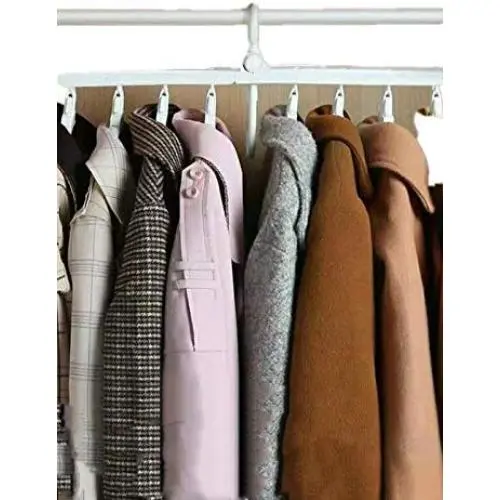 SHUPAI Multi-Function Hanger Storage Artifact Hangers Hanging Clothes Home vibrato no Trace Magic Clothes Dormitory Folding Hook