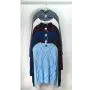 Evelots Cascading Hangers-Shirt/Blouse-Swivel-Non Slip-Metal Rubber Coated-Set/6