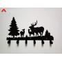 Cartoon Metal Home Wall Decorativefor 6 Hooks Hanger Organizer for Cloth Bag Key