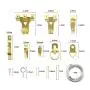 Picture Hangers, Mosskic Picture Hanging Kit Assortment Heavy Duty Picture Photo Frame Hooks for Wall & Wood(230 Pcs)