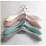 10pcs Thick Wide Shoulder Plastic Clothes Hanger Wardrobe Closet Plastic Scarf Clothes Hangers Hangers Storage Racks Random Color