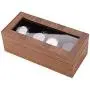 BingYes Wood Watch Storage Boxes Collection Jewelry Boxes with Display (4 Grid)