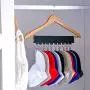 XJunion 4 Pack Cap Organizer Hanger, 10 Baseball Cap Holder, Hat Organizer for Closet - Change Your Cloth Hanger to Cap Organizer Hanger - Keep Your Hats Cleaner Than a Hat Rack - Black XJunion 4 Pack Cap Organizer Hanger, 10 Baseball Cap Holder, Hat Organizer for Closet - Change Your Cloth Hanger to Cap Organizer Hanger - Keep Your Hats Cleaner Than a Hat Rack - Black