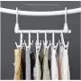 Multifunctional Rack Trousers Hanger Clothes Drying Shelf Space Saving Closet Wardrobe Organizer Storage Hanger 5pcs