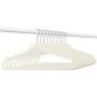 Closet Complete Premium Quality Velvet Hangers, Ivory Set of 50