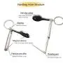 Creatiee 4Pcs Foldable Purse Hooks with Keychain, Folding Handbag Table Hangers Holder for Women Girls Bags Organizers Storage Decor Gift - Stylish & Portable(4 Mixed Styles)