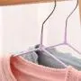 Yijiang Beautiful and Lightweight 30-Pack Kids Childrens Clothes Hangers, Metal Hangers Wire Hangers Stainless Steel Metal Wire Hangers Clothes 29.5cm (Color : Blue)