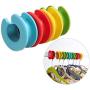 Teensery 8 Pcs Windproof Hanger Hooks Silicone Anti-Slip Clothes Hanger Spacers Hooks Anti-Off Hanger Fixing Ring Hooks for Closet Organizer System Teensery 8 Pcs Windproof Hanger Hooks Silicone Anti-Slip Clothes Hanger Spacers Hooks Anti-Off Hanger Fixing Ring Hooks for Closet Organizer System