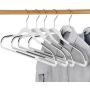 LEMY 50PCS/Lot Non-Slip Plastic Hangers Ultra Lightweight Closet Clothes Organizer with Non Slip Stripes,No Sticky Velvet,Great for Dress,Skirts,Sweater,Coat