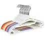 10 Pcs Multifunction Metal Hangers Metal Hanger with ABS Non Slip Wet and Dry Hook Big Capacity Light Clothes Hanger Pants Racks 10 Pcs Multifunction Metal Hangers Metal Hanger with ABS Non Slip Wet and Dry Hook Big Capacity Light Clothes Hanger Pants Racks