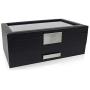 Glenor Co Watch Boxes with Valet Drawer for Men - 12 Slot Luxury Watch Case Display Organizer, Carbon Fiber Design - Metal Buckle for Mens Jewelry Watches, Mens Storage Boxes Holder has Large Glass Top Glenor Co Watch Boxes with Valet Drawer for Men - 12 Slot Luxury Watch Case Display Organizer, Carbon Fiber Design - Metal Buckle for Mens Jewelry Watches, Mens Storage Boxes Holder has Large Glass Top