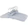 Neoviva 12.6 Inch Thick Foam Jeans Fabric Padded Hangers for Kids, Pack of 5 Durable Anti Slip Sweater Clothes Hangers for Child, Solid Skyway Blue Neoviva 12.6 Inch Thick Foam Jeans Fabric Padded Hangers for Kids, Pack of 5 Durable Anti Slip Sweater Clothes Hangers for Child, Solid Skyway Blue