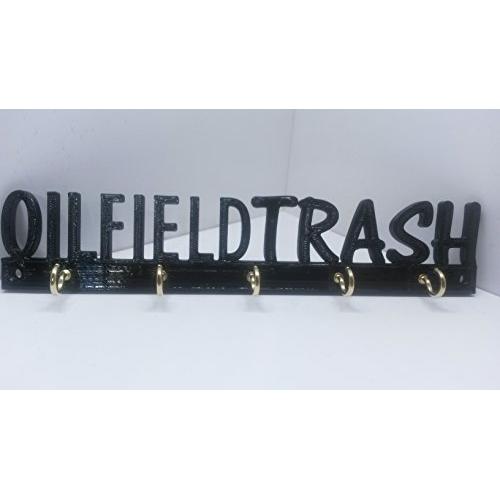 Oilfield Trash Roughneck Key Rack Key Holder Key Hanger Key Hooks 8" x 1 5/8"