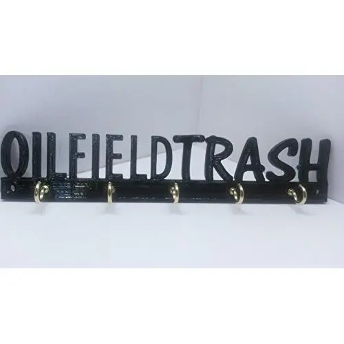 Oilfield Trash Roughneck Key Rack Key Holder Key Hanger Key Hooks 8" x 1 5/8" Oilfield Trash Roughneck Key Rack Key Holder Key Hanger Key Hooks 8" x 1 5/8"