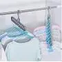 10pcs Random Color Multi-Port Support Circle Clothes Hanger Clothes Drying Rack Multifunction Space Saving Hanger Magic Clothes Hanger