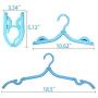 WEWESALE 10 Pcs Travel Hangers - Portable Folding Clothes Hangers Foldable Clothes Drying Rack Travel Accessories
