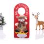 FRECI Christmas Door Hanger Sign Cloth Hangers Hook Sign Xmas Hanging Door Ornaments Decoration - Snowman