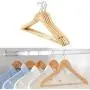 YOYOHOT 1/5/10 PC Solid Wood Hanger Hanger World Natural Wooden Clothes Suit Hangers Non Slip Trouser Bar YOYOHOT 1/5/10 PC Solid Wood Hanger Hanger World Natural Wooden Clothes Suit Hangers Non Slip Trouser Bar