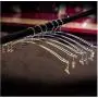Fashion Metal Bra Clothes Hanger Hook Underwear Lingerie Panties Drying Rack with Clothespins Clip 10pcs Random Color