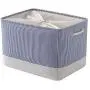 TheWarmHome Basket with Lids Storage Basket Dog Toy Basket Closet Basket Fabric Storage Basket Decorative Basket Rectangular Storage Bin Gift Basket Shoe Basket(Blue Strip,18.9L×15W×11.8H inch) TheWarmHome Basket with Lids Storage Basket Dog Toy Basket Closet Basket Fabric Storage Basket Decorative Basket Rectangular Storage Bin Gift Basket Shoe Basket(Blue Strip,18.9L×15W×11.8H inch)