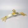 Cabilock Clothes Hanger 10PCS Anti-Slip Clothes Hangers Thickened Undewear Hanger Clip Hangers for Home Shop (Gold Smooth)