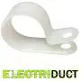 1/4" Heavy Duty Nylon Cable Clamps - 10pcs | White