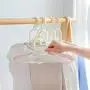 Iddefee Clothes Hanger 10 Sets of Magic Folding Plastic Drying Rack Multi-Function Retractable Drying Clothes Hanging Pants Hangers (Color : A, Size : 22.5X(37~50) cm)