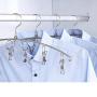 Vosarea 2PCS Stainless Steel Dryer Hanger Laundry Drying Rack with 8 Pegs for Drying Socks Bras Towel Underwear Hat Scarf Pants Gloves and Baby Clothes