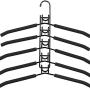 EvaroFly Multipurpose Multilayer Magic Folding Hanger, Anti-skidding Household Storage Clothes Hanger - Save Space -Black 2 Pcs EvaroFly Multipurpose Multilayer Magic Folding Hanger, Anti-skidding Household Storage Clothes Hanger - Save Space -Black 2 Pcs