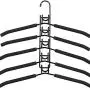 EvaroFly Multipurpose Multilayer Magic Folding Hanger, Anti-skidding Household Storage Clothes Hanger - Save Space -Black 2 Pcs