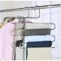 5 Layers S Shape Multifunctional Clothes Hangers Pants Storage Hangers Cloth Rack Multilayer Storage Cloth Hanger 5PC 5 Layers S Shape Multifunctional Clothes Hangers Pants Storage Hangers Cloth Rack Multilayer Storage Cloth Hanger 5PC
