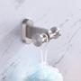 Double Robe Hook, Aomasi SUS304 Stainless Steel Dual Towel Coat Hook, Modern Utility Home storage Holder, Cloth Hanger for Bathroom Toilet Kitchen, Wall Mount, Brushed Nickel