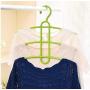 Multifunctional Creative Fishbone Anti-Skid Multi Layers Clothes Hanger Plastic Scarf Clothes Hangers Hangers Storage Racks 10pcs Random Color