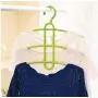 Multifunctional Creative Fishbone Anti-Skid Multi Layers Clothes Hanger Plastic Scarf Clothes Hangers Hangers Storage Racks 10pcs Random Color