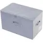 iwill CREATE PRO 60L Extra Large Quilts Comforters Blankets Duvets Storage Containers with Lid, Dust Proof Storage Organizer Boxes for Seasonal Beddings, Light Gray