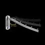 GardenHelper SUS 304 Stainless Steel Folding Wall Mounted Clothes Hanger Rack Clothes Hook, Heavy Duty Closet Storage Organizer Brushed Finish (1)