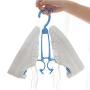 HJYPYJ Magic Hanger,360?? Rotate Magical Hangers,Double Hook Windproof PP Hanger,Space-Saving Organizer Hangers, Not Easily Deformed/Blue / 2 pcs