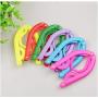 Travel Portable Cloth Hanger Rack Non-Slip Plastic Foldable Drying Clothespin Trouser Coat Towel Socks Storage 10pcs Random Color