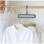 10pcs Space Saving Hangers Multi-Functional 9 in 1 Magic Clothes Hangers Closet Organizer Foldable Random Color