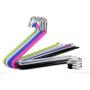 10pcs Random Color Non-Slip Metal Shirt Trouser Hook Hanger Coat Hanger Clothes Rack Open Ended Pant Easy Slide Wardrobe