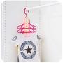 HOMEGIFT Foldable Clothes Hanger 10 in 1 (Children and Adult) (Pink+Yellow, Children)