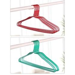 10pcs Random Color Cloth Hanger Durable Coat Clothes Hangers, Adult Closet Space Saving