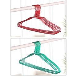 10pcs Random Color Cloth Hanger Durable Coat Clothes Hangers, Adult Closet Space Saving