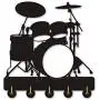 Drum Key Hook Wall Door Clothes Coat Hat Hanger Key Holder with 5 Hooks Strong Adhesive Sticker Wood Hooks, Music Instrument Household Décor Hooks Drummer Gift (M1) Drum Key Hook Wall Door Clothes Coat Hat Hanger Key Holder with 5 Hooks Strong Adhesive Sticker Wood Hooks, Music Instrument Household Décor Hooks Drummer Gift (M1)