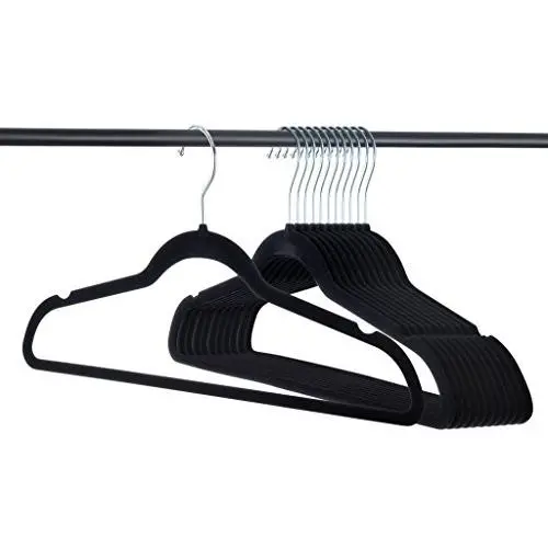 Home-it Premium Velvet Hangers Heavy Duty Clothes Hook Swivel 360-Ultra Thin, 30 Pack Home-it Premium Velvet Hangers Heavy Duty Clothes Hook Swivel 360-Ultra Thin, 30 Pack